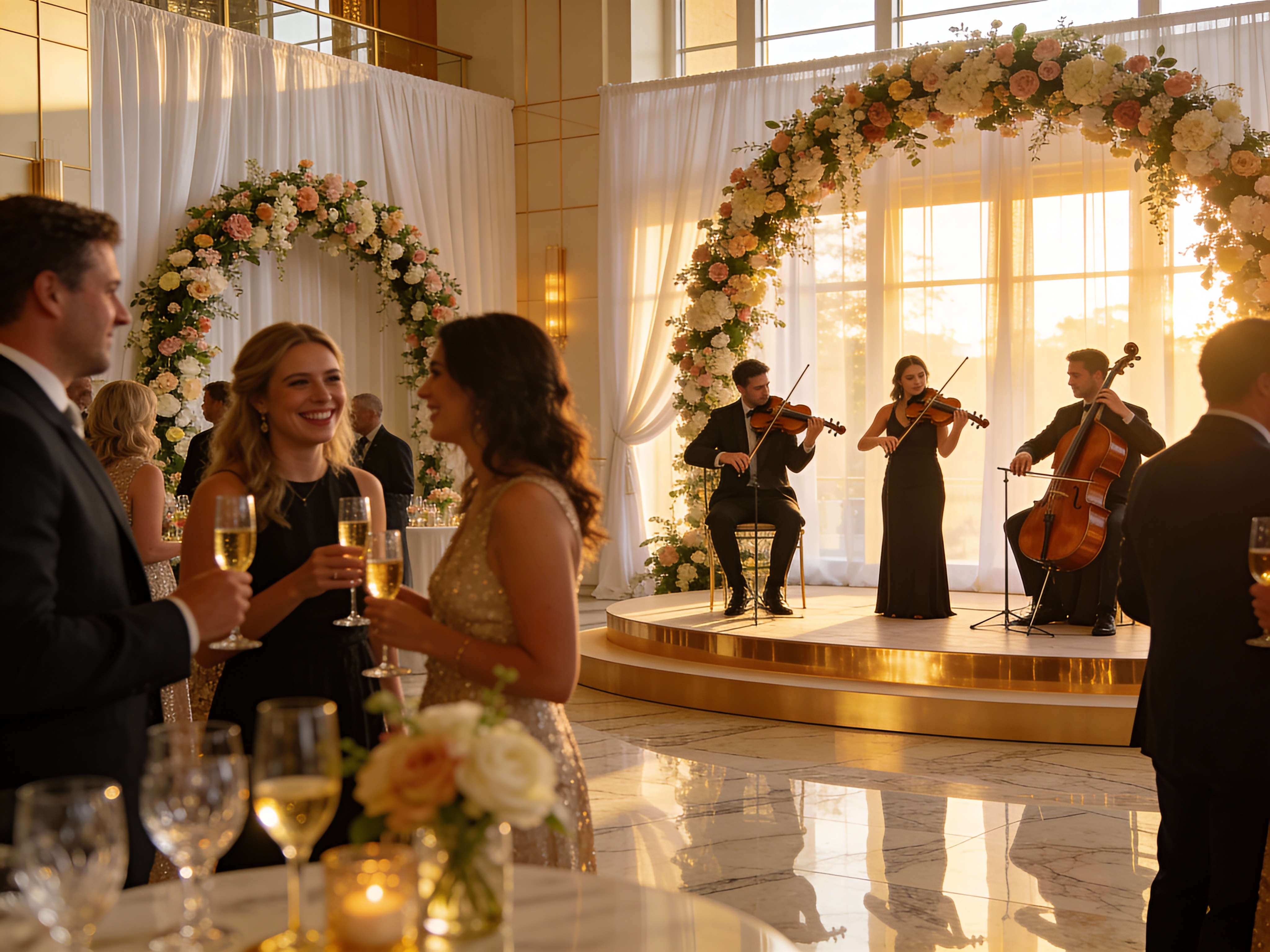 Ceremony + Cocktail Hour package - elegant wedding music