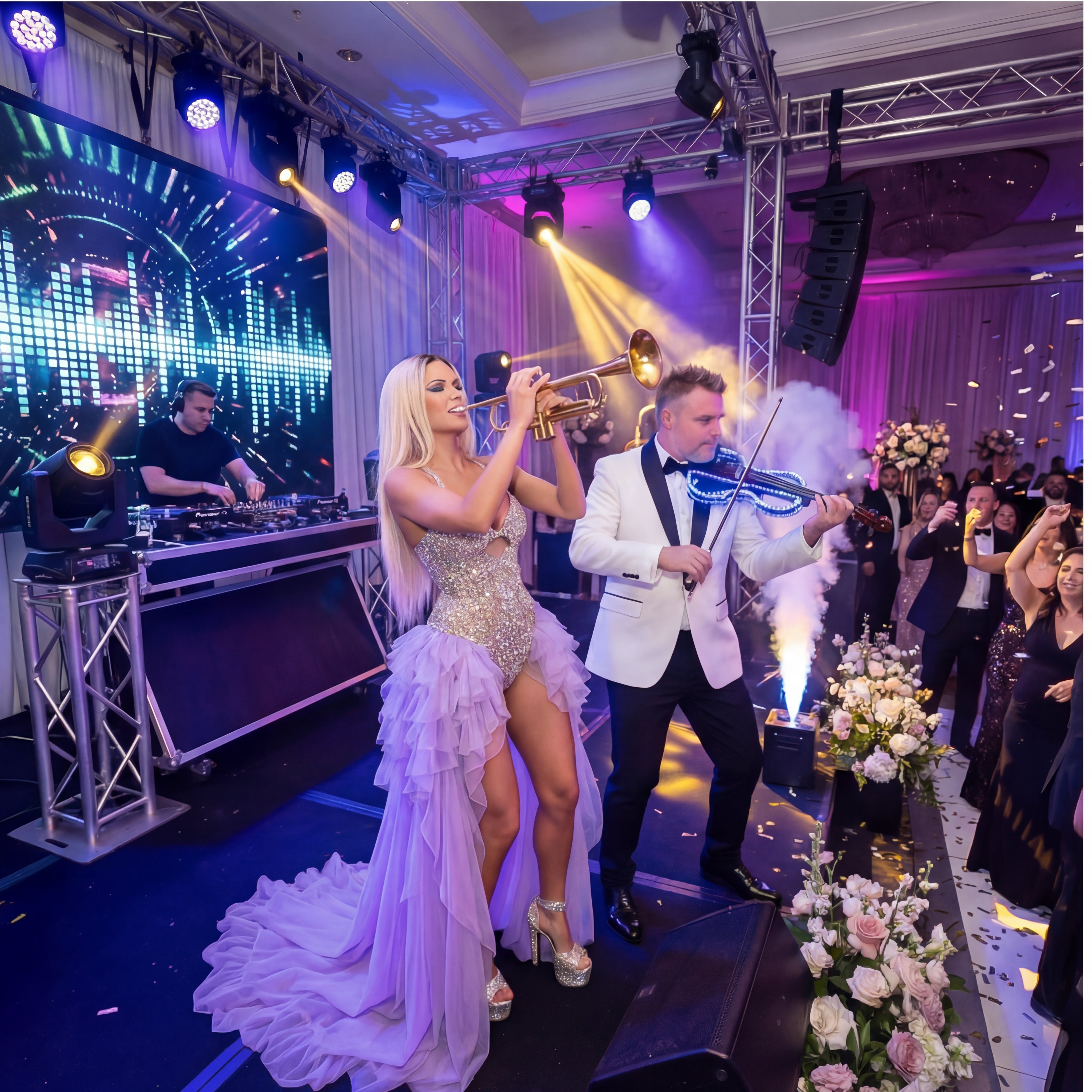 Dj And Electric Violin Corporate Event Entertainment In Fort Lauderdale The Las Olas Experience - Event Performance